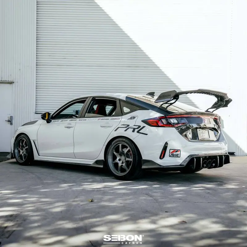 Seibon 23-24 Honda Civic Type R Mb-Style Carbon Fiber Rear Spoiler 1