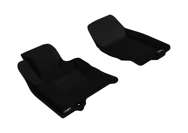 3D Maxpider 2009-2017 Infiniti Qx70/Qx50/Fx35/Ex35 Kagu 1St Row Floormat - Black 1