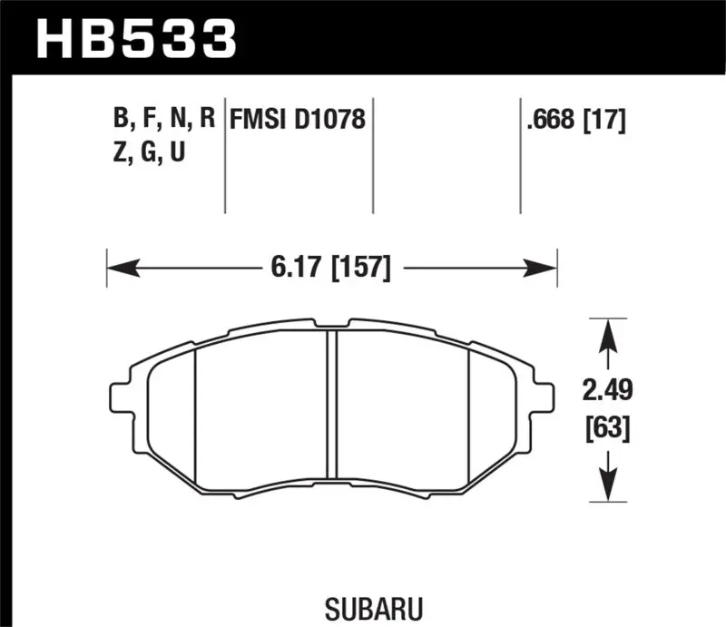 Hawk 05-08 Lgt D1078 Dtc-60 Race Front Brake Pads 1