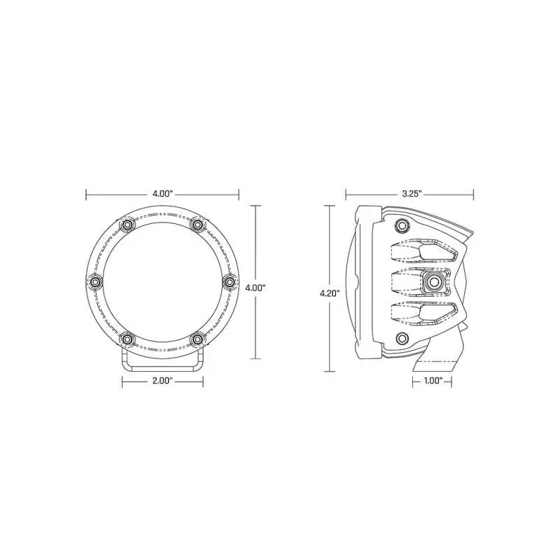 Rigid Industries 360-Series 4In Led Off-Road Spot Beam - Rgbw (Pair) 1