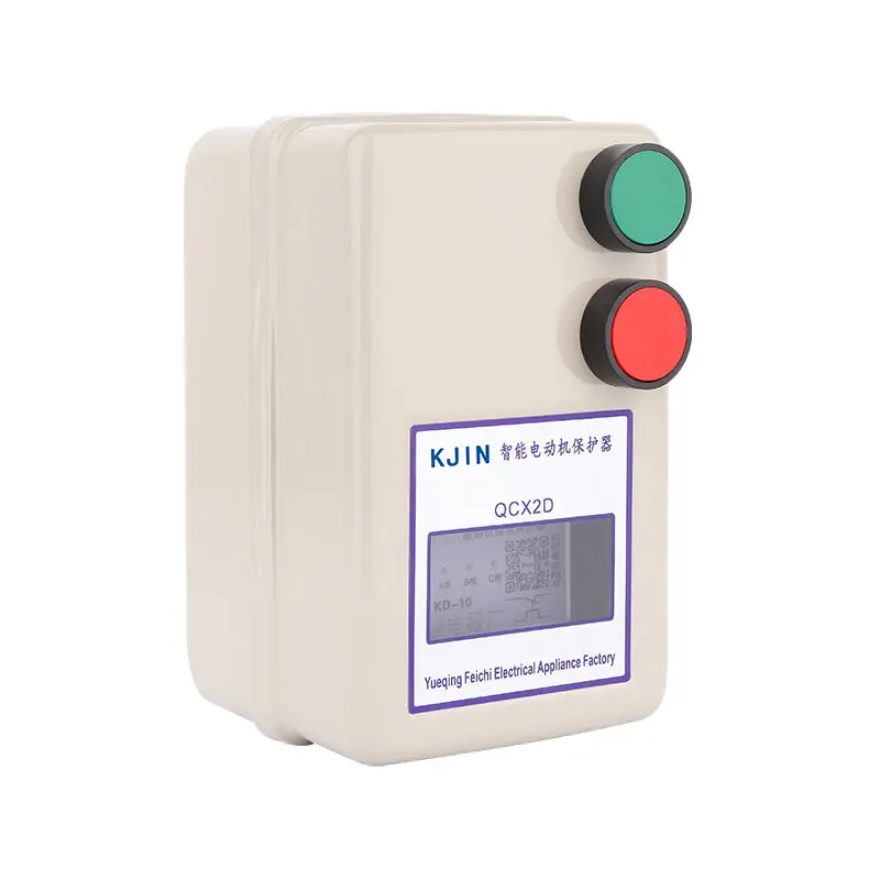 Magnetic Starter Motor Starting Switch Qcx5 Phase Loss Overload Ac Motor Intelligent Protector 380V 1