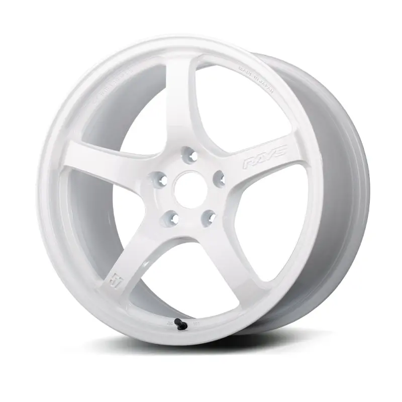 Gram Lights 57Cr 18X9.5 +38 5X114.3 Ceramic White Pearl Wheel 1