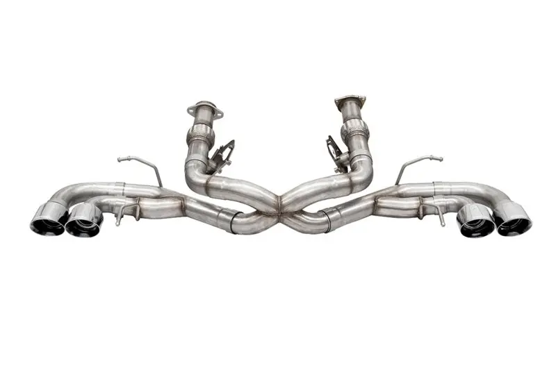 Corsa 2020-25 Corvette C8 3In Xtreme Cat-Back Exhaust 4.5In Pol Quad Tips - Deletes Stock Afm Valve 1