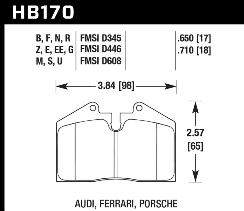 Hawk 89-94 Porsche 911 / 86-91 944 Front & Rear Blue 9012 Race Brake Pads 1