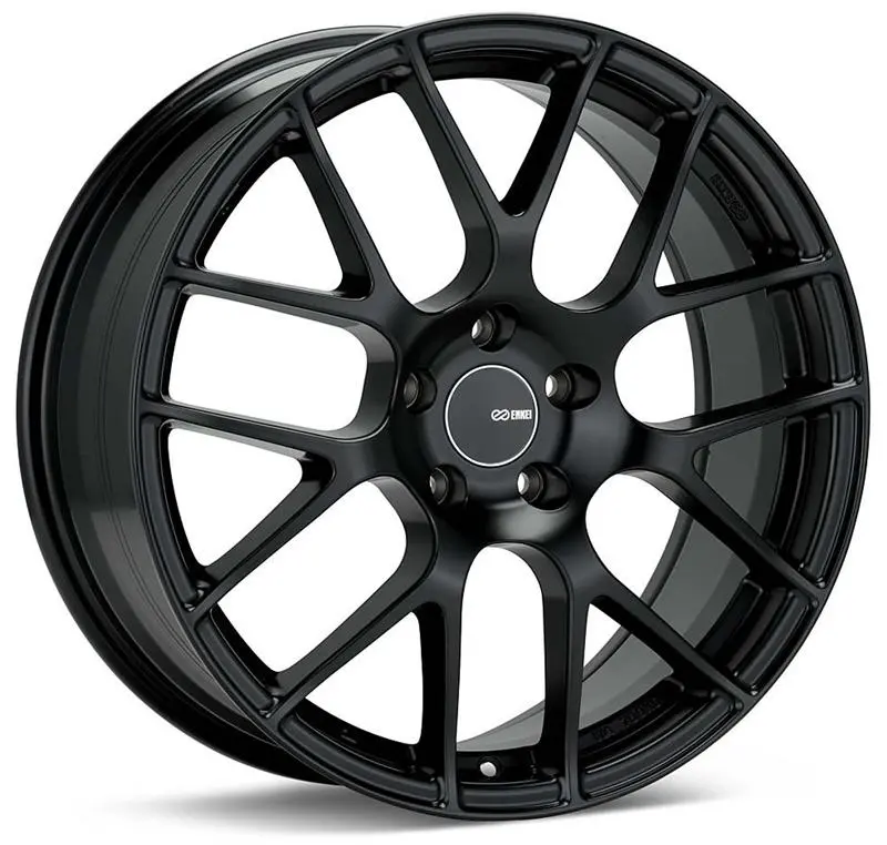 Enkei Raijin 18X8.5 35Mm Offset 5X114.3 Bolt Pattern Matte Black Wheel 1