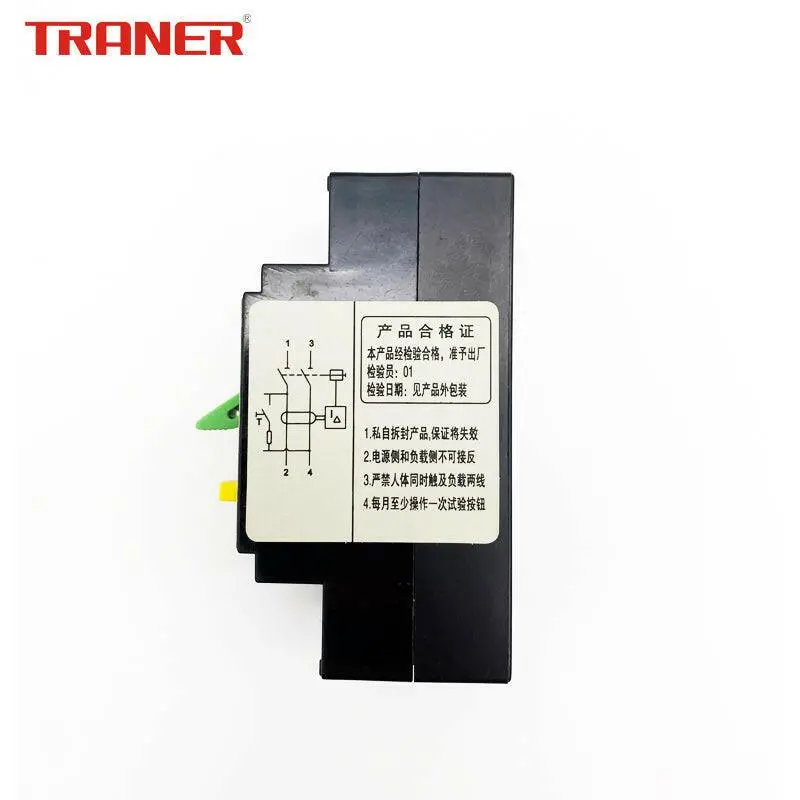 10ชิ้น Traner เซฟตี้เบรกเกอร์กันไฟดูด/กันไฟรั่ว มีสัญญาณไฟ 16A 25A 32A 40A รุ่น Tnb1l-32G 4