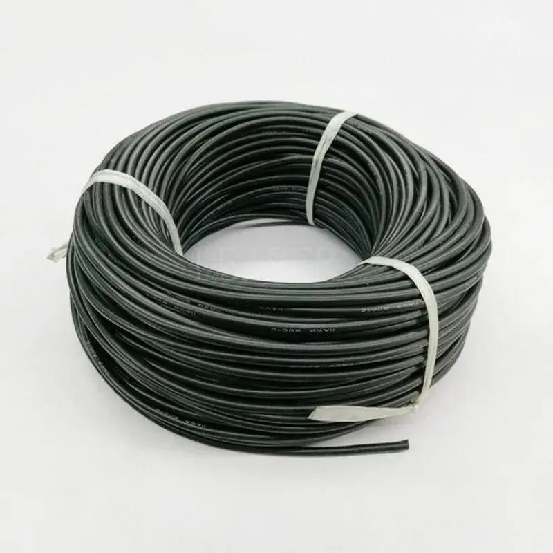 100 Meters/Roll 10/12Awg Flexible Silicone Cable Soft High Temperature Tinned Copper Heatproof Silicone Silica Gel Wire 1