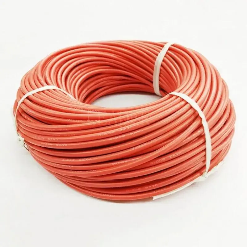 100 Meters/Roll  22 Awg Super Soft And Flexible Silicone Rubber Wire Cable Black/Red 1