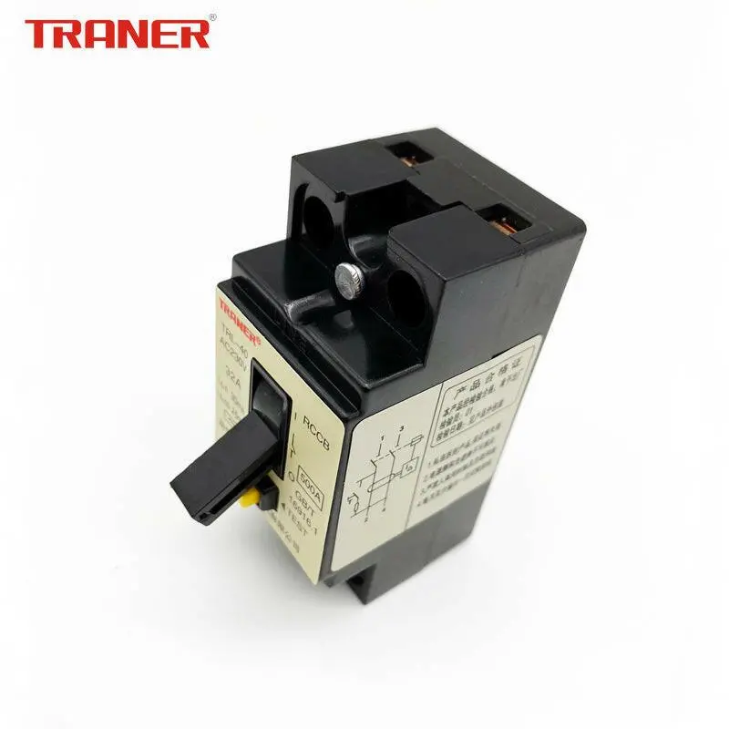 100ชิ้น Traner เซฟตี้เบรกเกอร์กันไฟดูด/กันไฟรั่ว มีสัญญาณไฟ 16A 25A 32A 40A รุ่น Trl-40 2