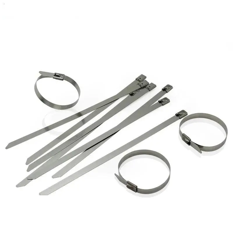 1000 Pcs = A Lot, High Quality 304 Stainless Steel Cable Ties 4.6 Mm X 450Mm (Thickness:2.5Mm ) 1
