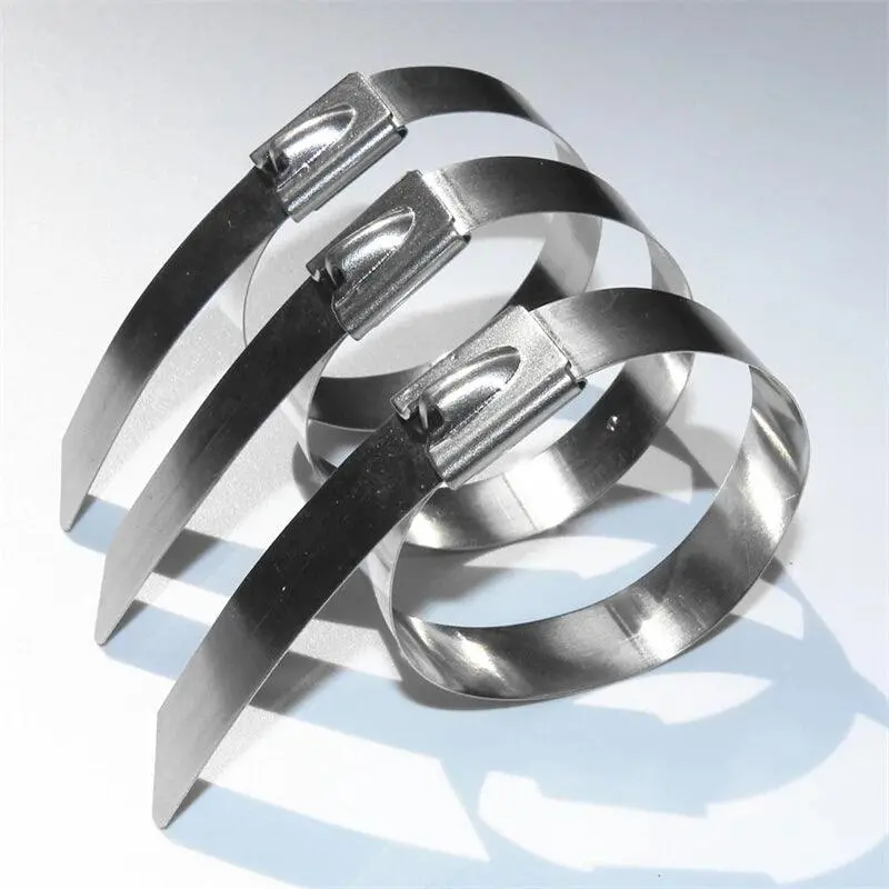 1000 Pcs /Lot  304 7.9 X 1000Mm  (Thickness:2.5Mm )  Stainless Steel Cable Ties 1