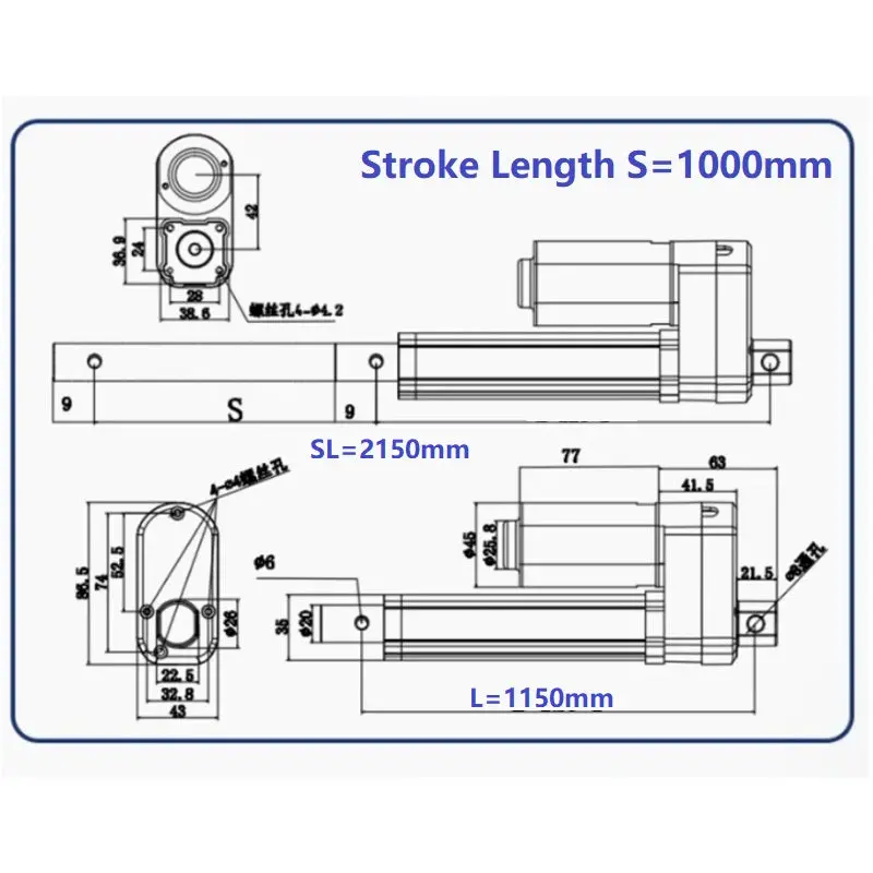 Linear Actuator With Hall Encoder 13