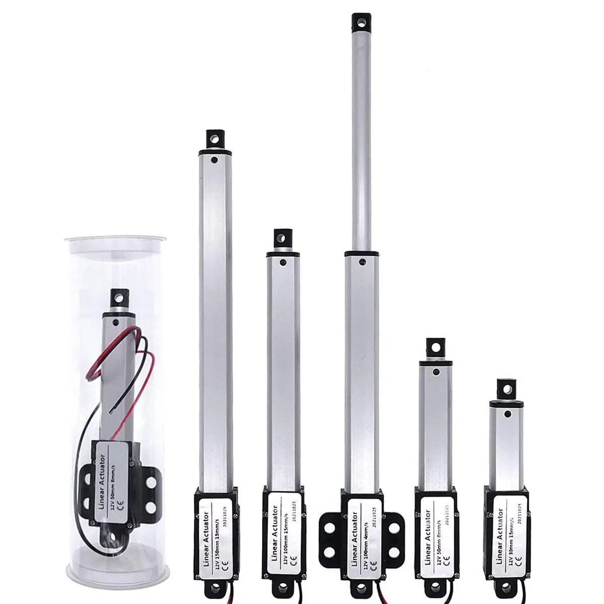 100Mm Dc12v Mirco Electric Linear Actuator 30N/60N/90N/150N Motor Controller Mini Eectric Push Rod Putter 1