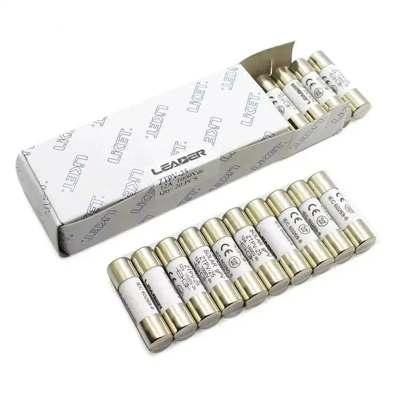 10/20/30/50/100Pcs Solar Fuse 1000V 30A Fuse Dc 10*38Mm 1-32A Pv Solar Fuse Metal Alloys For Solar Power System Protection 1