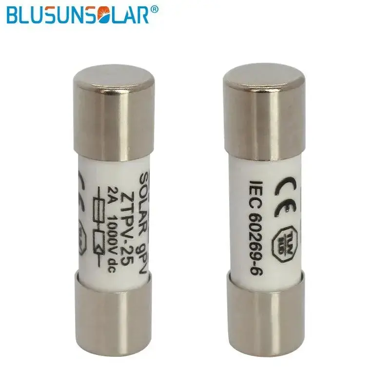 10/20/30/50/100Pcs Solar Fuse 1000V 30A Fuse Dc 10*38Mm 1-32A Pv Solar Fuse Metal Alloys For Solar Power System Protection 6