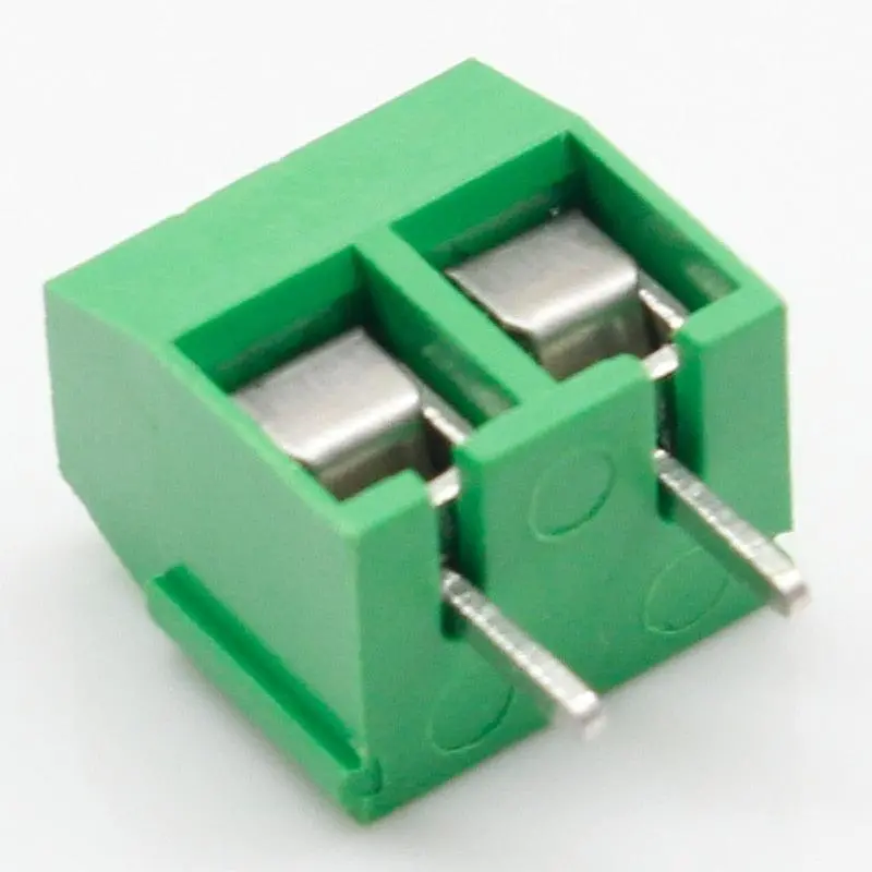 100Pcs/Lot Kf301-2P Kf301-3P Kf301-5.0-3P Kf301 Screw 3Pin 5.0Mm Straight Pin Pcb Screw Terminal Block Connector Blue And Green 3