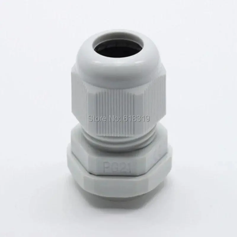 100Pcs/Lot Pg13.5 Cable Gland Ip68 Waterproof Connector Diameter 3-6.5Mm Nylon Plastic Wire Glands 1