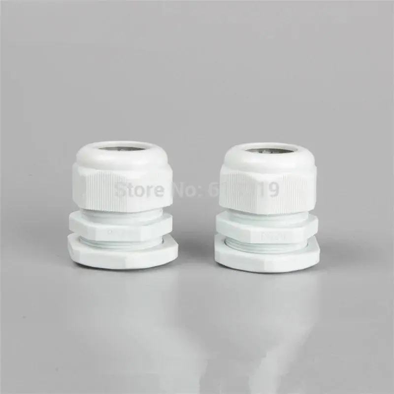 100Pcs/Lot Pg7 Cable Gland Ip68 Waterproof Connector Dim 3-6.5Mm Nylon Plastic Wire Glands Fs0120 1