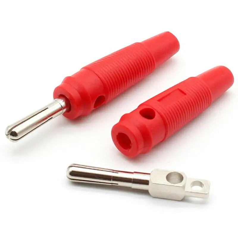 10Pcs 4Mm Banana Plug High Current Insulated Shrouded Stackable Connector Screw Connection 2