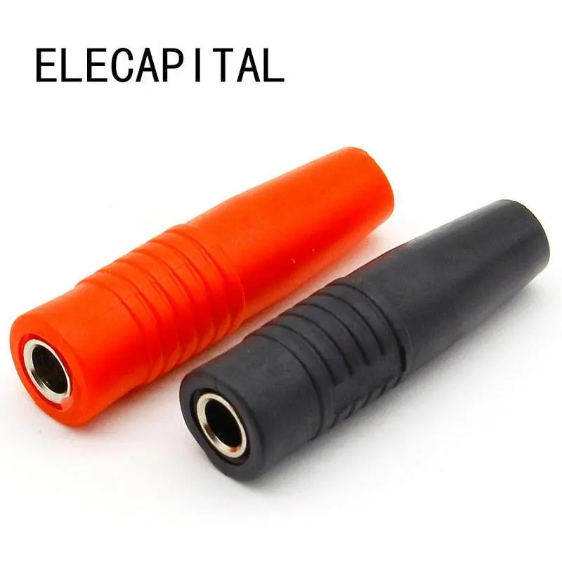 10Pcs Brass 4Mm Banana Female Insulated Jack Plug Wire Solder Connector 1