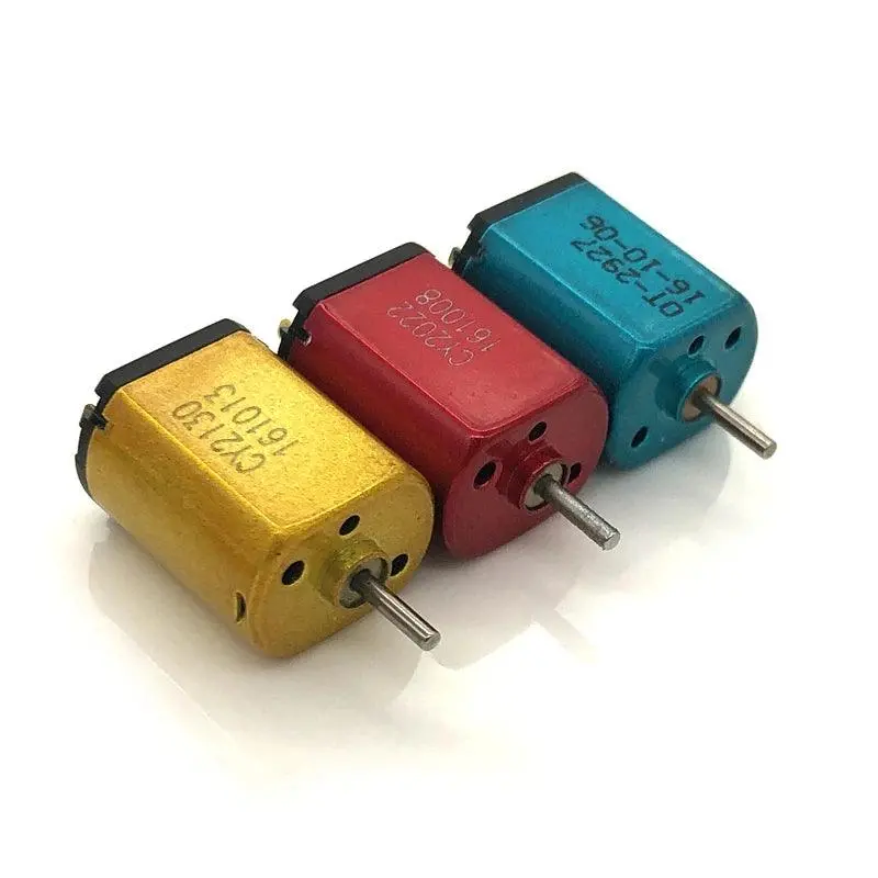 10Pcs High Speed 030 Mini Dc Motor Electric Dc 1.5V-3.7V 3V High Speed 23000Rpm To 52000Rpm Carbon Brush Motors Dc3v Diy Toy Car 1