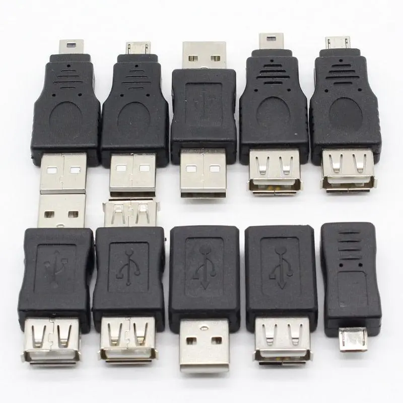 10Pcs Otg 5Pin F/M Mini Changer Adapter Converter Usb Male To Female Micro Usb Adapter Usb Gadgets 1