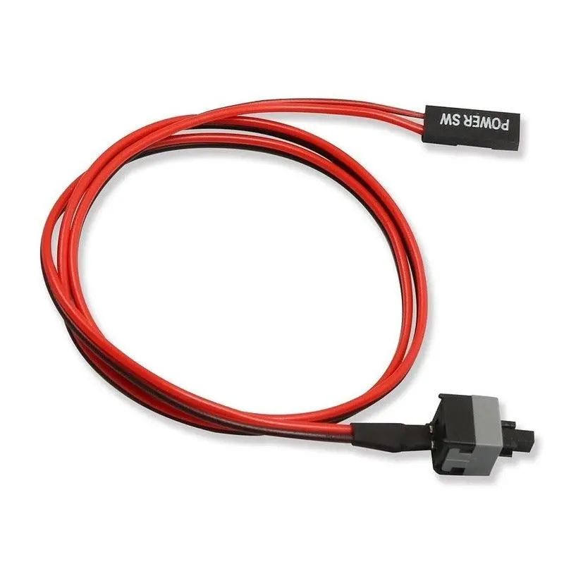 10Pcs/Lot 50Cm Long Power Button Switch Cable For Pc Switches Reset 1