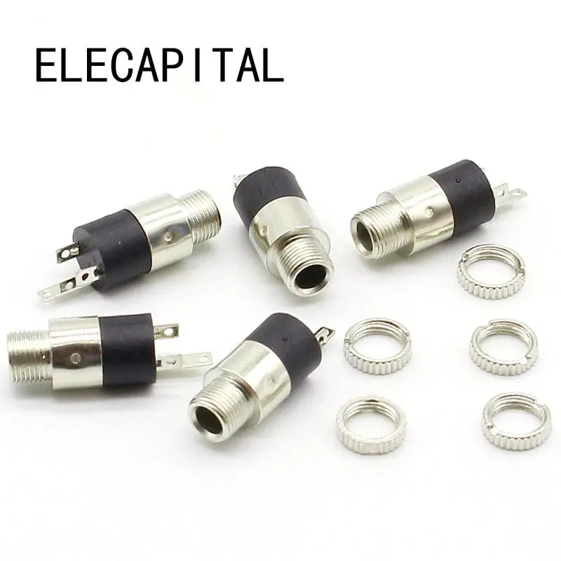 10Pcs/Lot Pj392 3.5Mm Stereo Female Sockect Jack With Screw 3.5 Audio Headphone Connector Pj-392 1