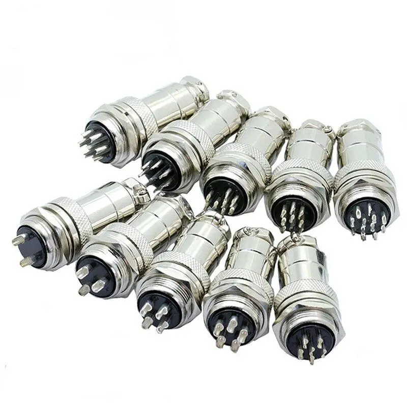 10Sets Gx20 Aviation Connector Male & Female| 2-14 Pin Optional 1