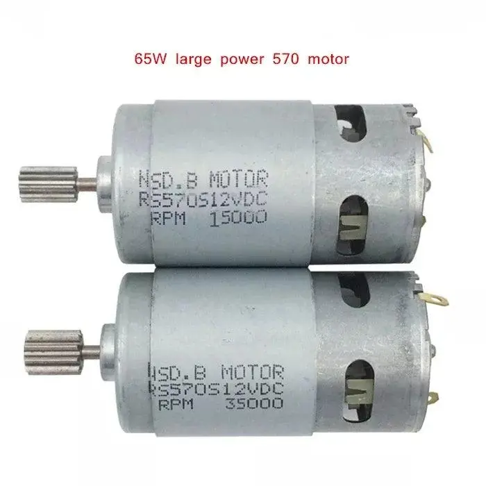 10T 12V 6V Children's Electrictoy Car Motor Rs570 Dc Motor For Kid's Ride On Car 65W Engine For Kid's Electric Vehicle 1