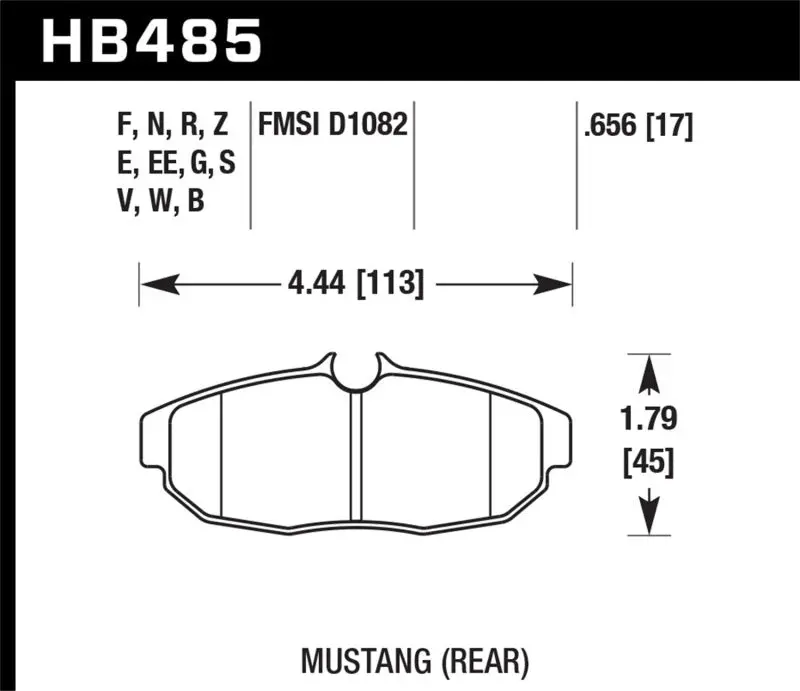 Hawk 07-11 Ford Mustang Shelby Gt500 Dtc-30 Race Rear Brake Pads 1