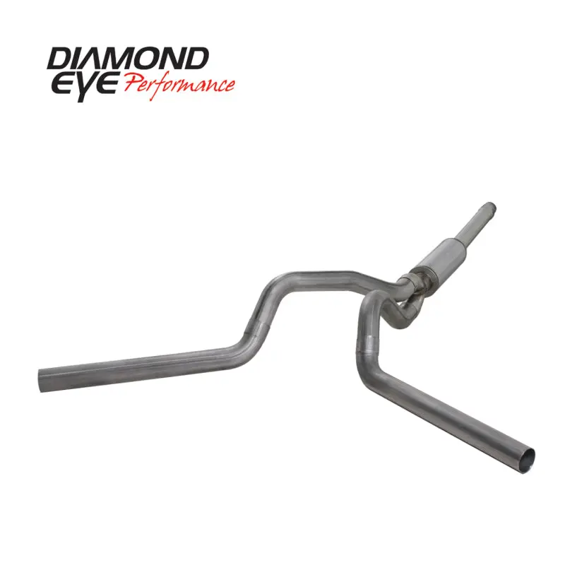 Diamond Eye Kit 4In Catback Dual Ss: 94-97 Ford 7.3L F250/F350 Pwrstroke 1