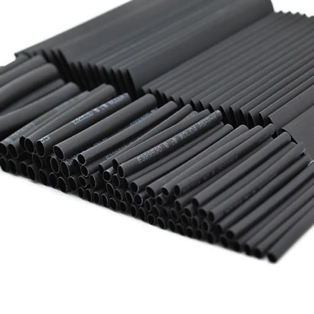 127Pcs Heat Shrink Sleeving Tube Tubing Assortment Kit Electrical Connection Electrical Wire Wrap Cable Waterproof Shrinkage 2:1 1