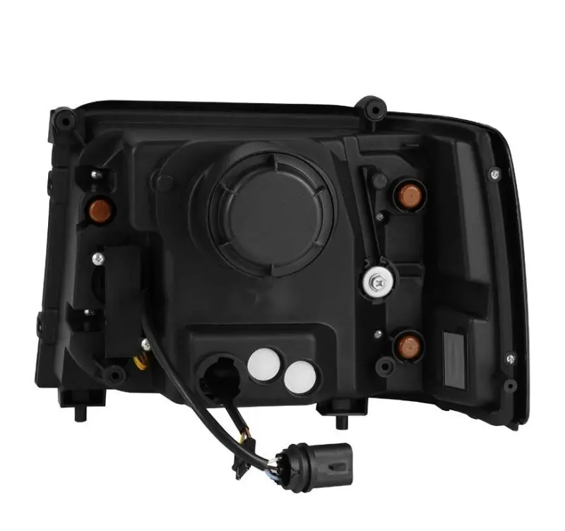Alpharex 92-96 Ford F-Series/Bronco Luxx-Series Proj Headlights Blk W/Actv Light Seqsig & Sbdrl 2