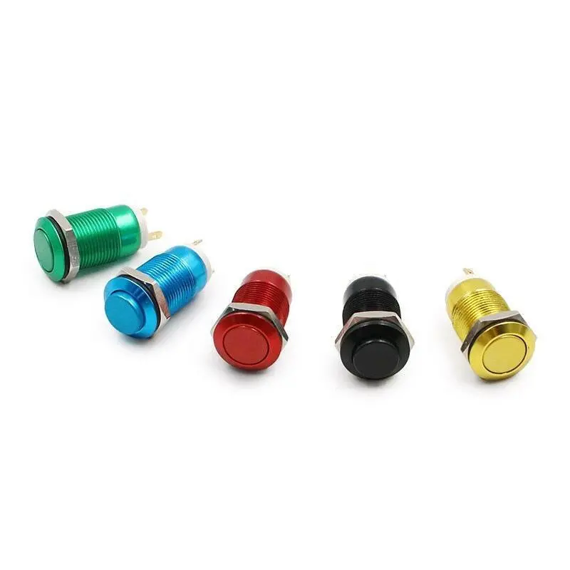 Earu -12Mm Oxide Aluminium Waterproof Metal Push Button Switch 1