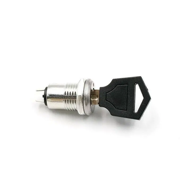 Earu -12Mm Zinc Alloy Electronic Key Switch Tubular Terminals+2 Keys 2 Position 1