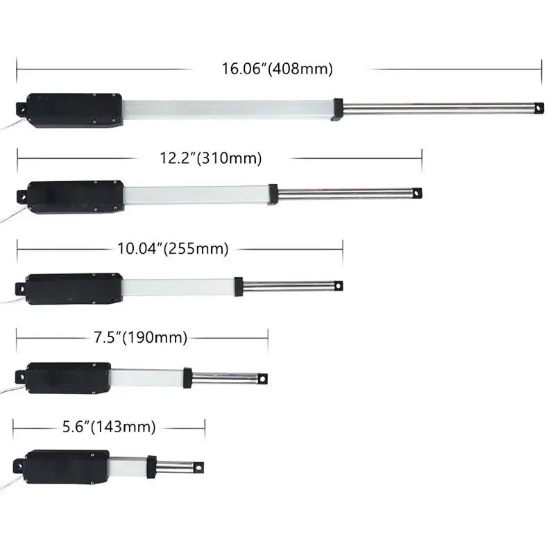 12V Dc Mini Linear Actuator 20N Stroke 25Mm 50Mm 75Mm 100Mm 150Mm Telescopic Rod Remote Controller Wireless Lineal Actuador 1