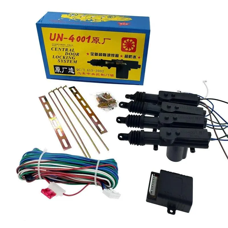 12V Universal 4001 Car Central Locking System Motor Dc 12V 2Line 5Line Engine For Car Door Lock Motor+Mounting Bracket 1