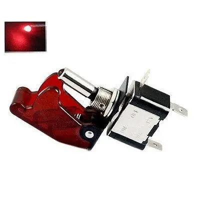 12V/20A Red Led Illuminated On/Off Spst Car Automotive Toggle Switch Button Blue/Green/Red/Yellow Auto Cover Led Light Control 1