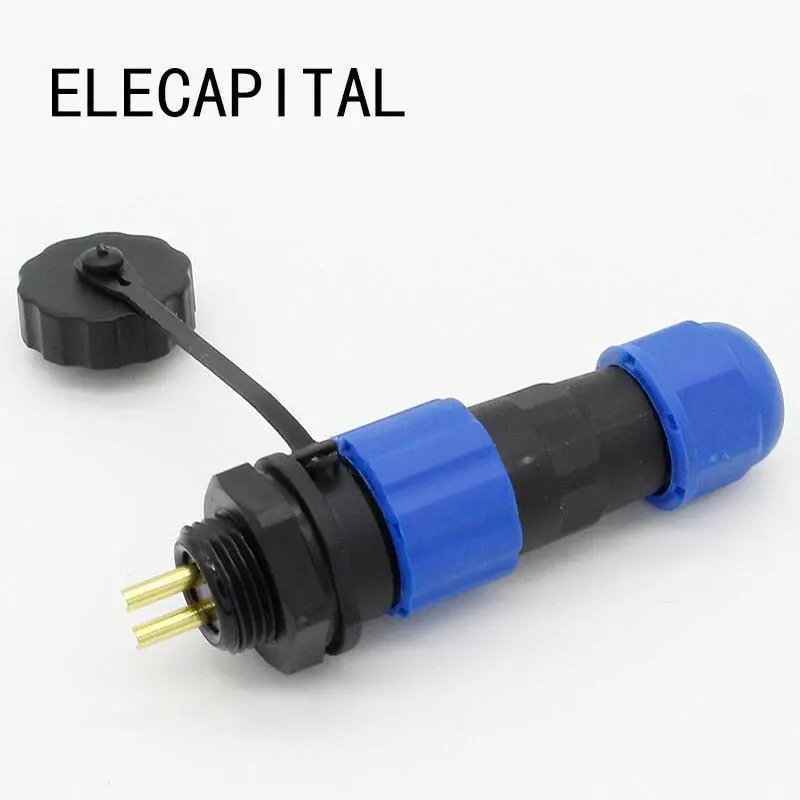 13Mm Sd13 2 Pin Waterproof Connector, Ip68 Connector 1