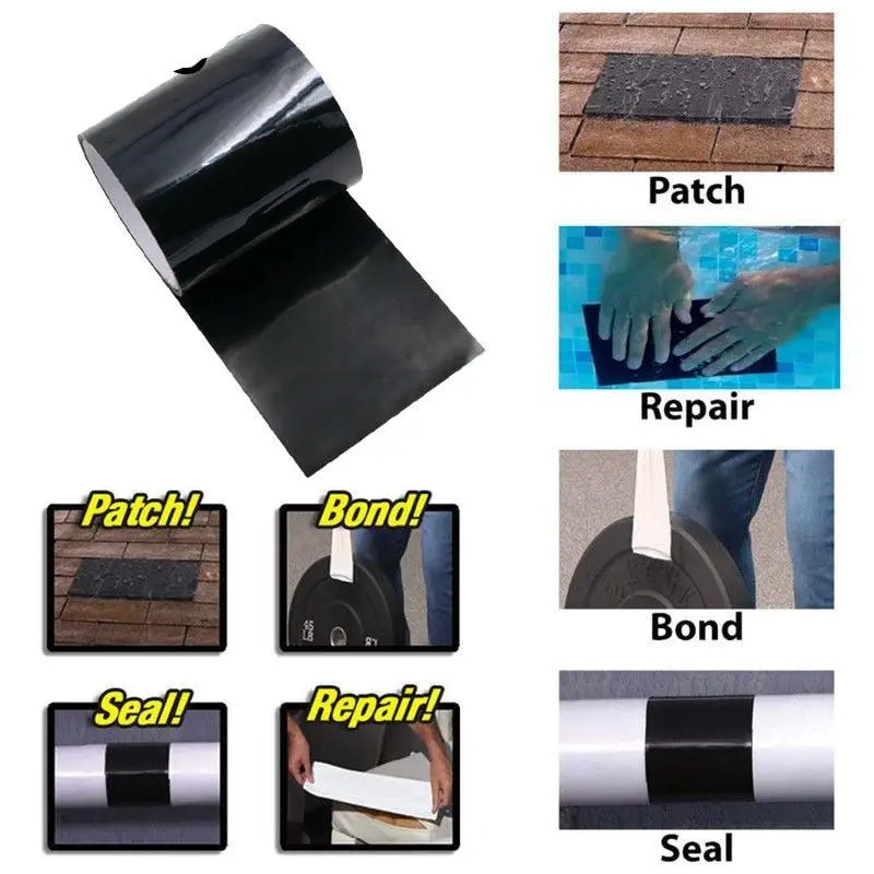 150X10cm Super Strong Fiber Waterproof Tape Stop Leaks Seal Repair Tape Performance Self Fix Tape Fiberfix Adhesive Tape 1