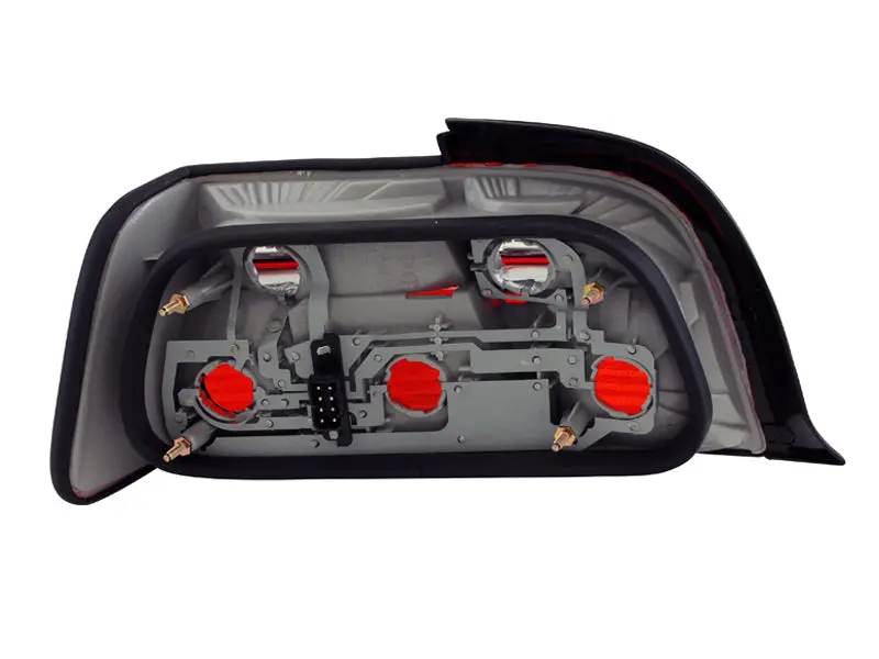 Anzo 1992-1998 Bmw 3 Series E36 Coupe/Convertible Taillights Red/Clear 2