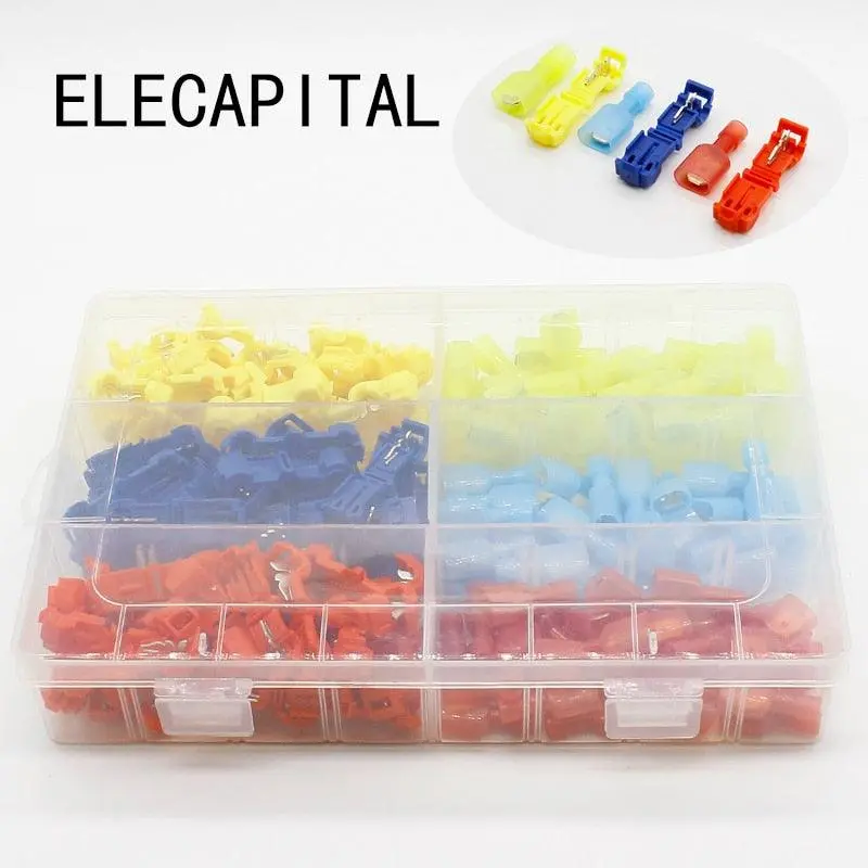 180Pcs 90Pairs Scotch Lock Quick Splice Wire Connectors Terminals Crimp Electrical Car Audio 1