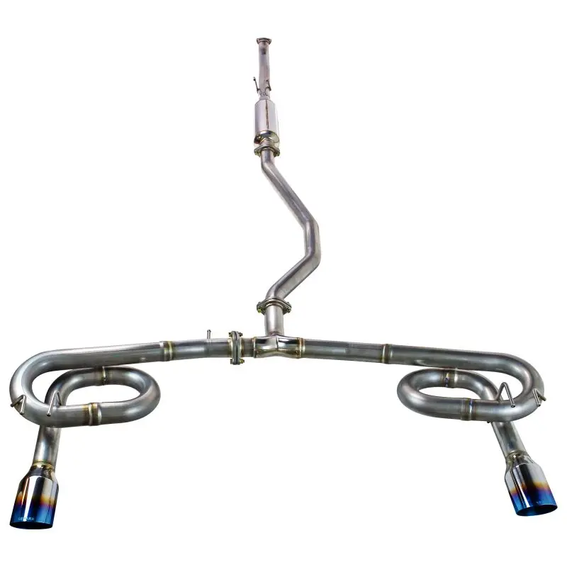 Remark 2022+ Honda Civic Sport Sedan (Fe2) Catback Exhaust - Dual Burnt Stainless Steel Tips 1
