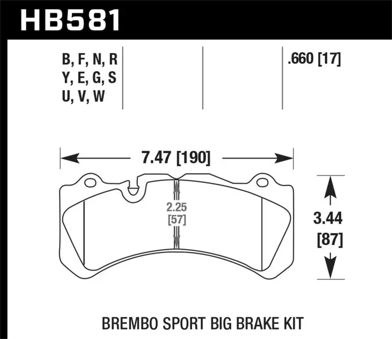 Hawk 09 Nissan Gt-R R35 Brembo Dtc-70 Race Front Brake Pads 1