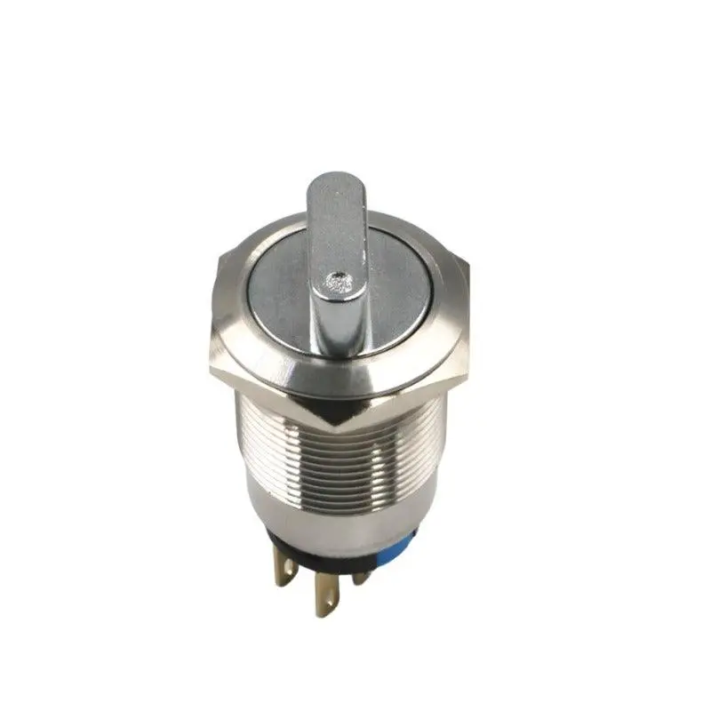 Earu -19Mm 22Mm 2 3 Position Push Button Switch Dpdt Selector Knob Rotary 3 Position Switch 1