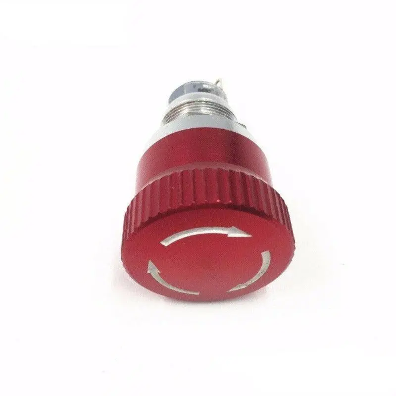 Earu -19Mm 22Mm Metal Mushroom Cap Emergency Stop Push Button Switch 1