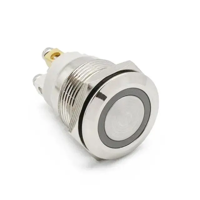 Earu Metal Push Button Switch – 19mm/22mm Reset Type, 4-Screw Mount for Automotive Power - Image 3