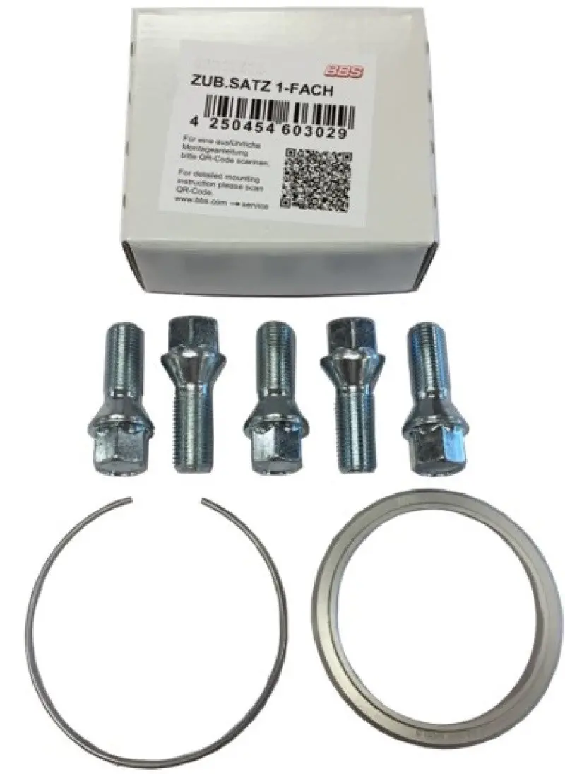 Bbs Pfs Kit - Mercedes - Includes 82Mm Od - 66.5Mm Id Ring / 82Mm Clip / Lug Bolts 1