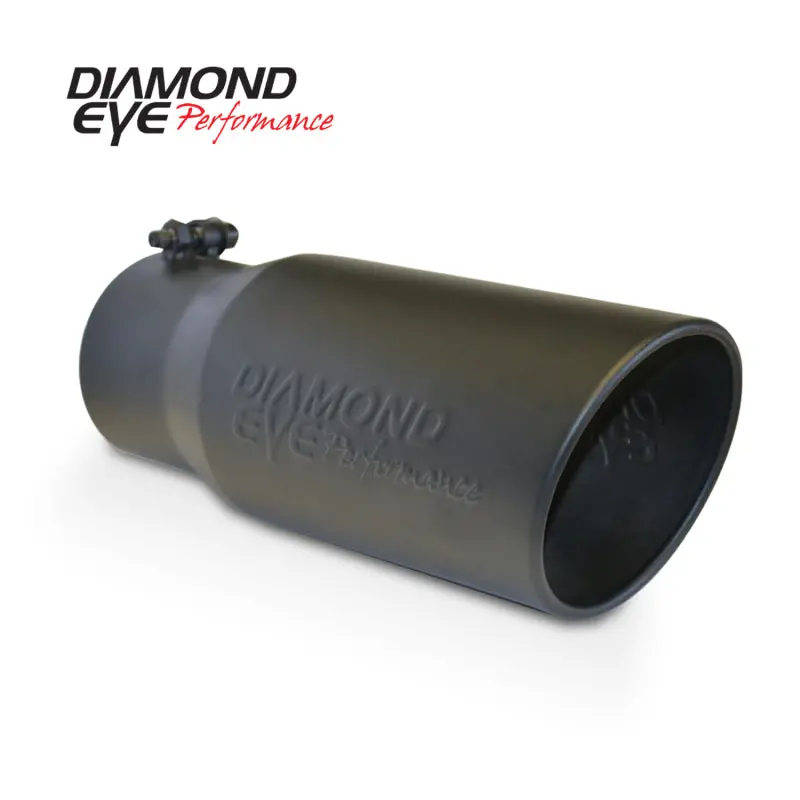 Diamond Eye Tip 5In-6Inx12in Bolt-On Rolled Angle 15 Angle Cut Diamond Eye Black Powdercoat 1